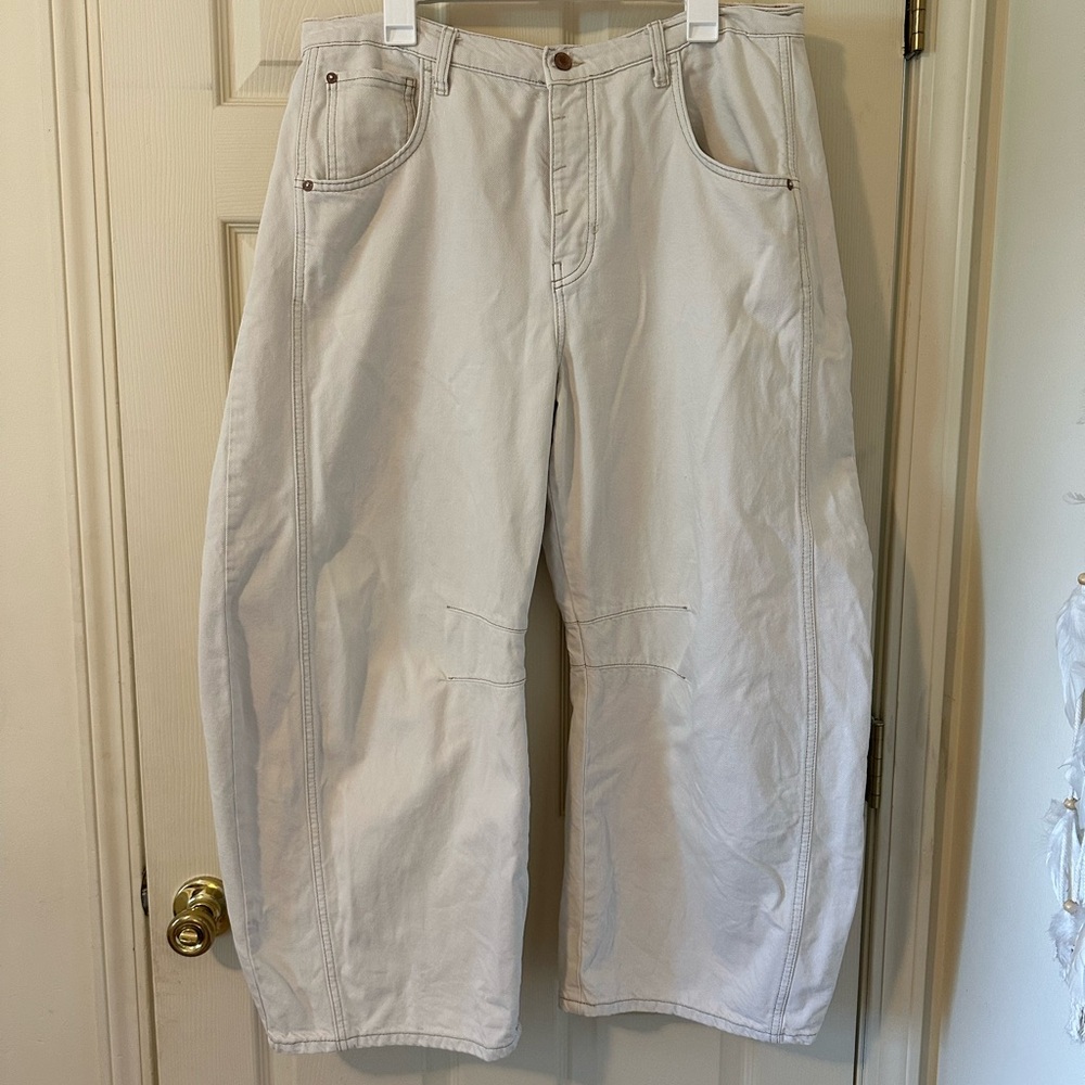 Free People Lucky You Barrel Jean